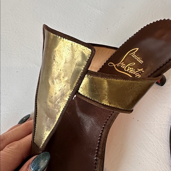 Christian Louboutin metal thong heel sandal - Picture 11 of 13